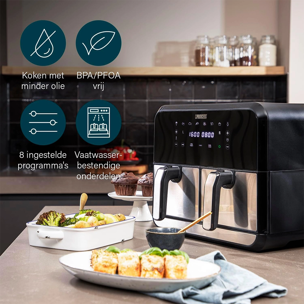 Princess 182074 Dubbele Airfryer - Accessoires
