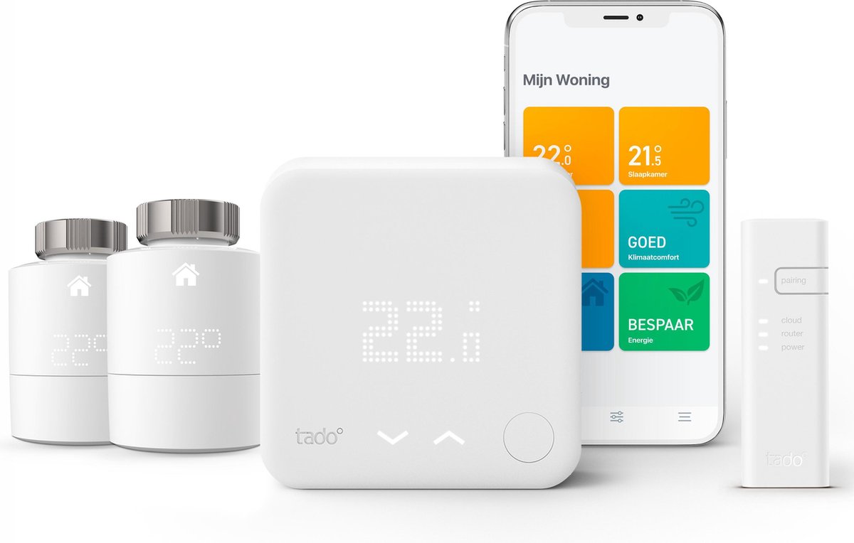 tado° Slimme Thermostaat Starterkit V3+ met 2 Slimme Radiatorknoppen - afbeelding 4