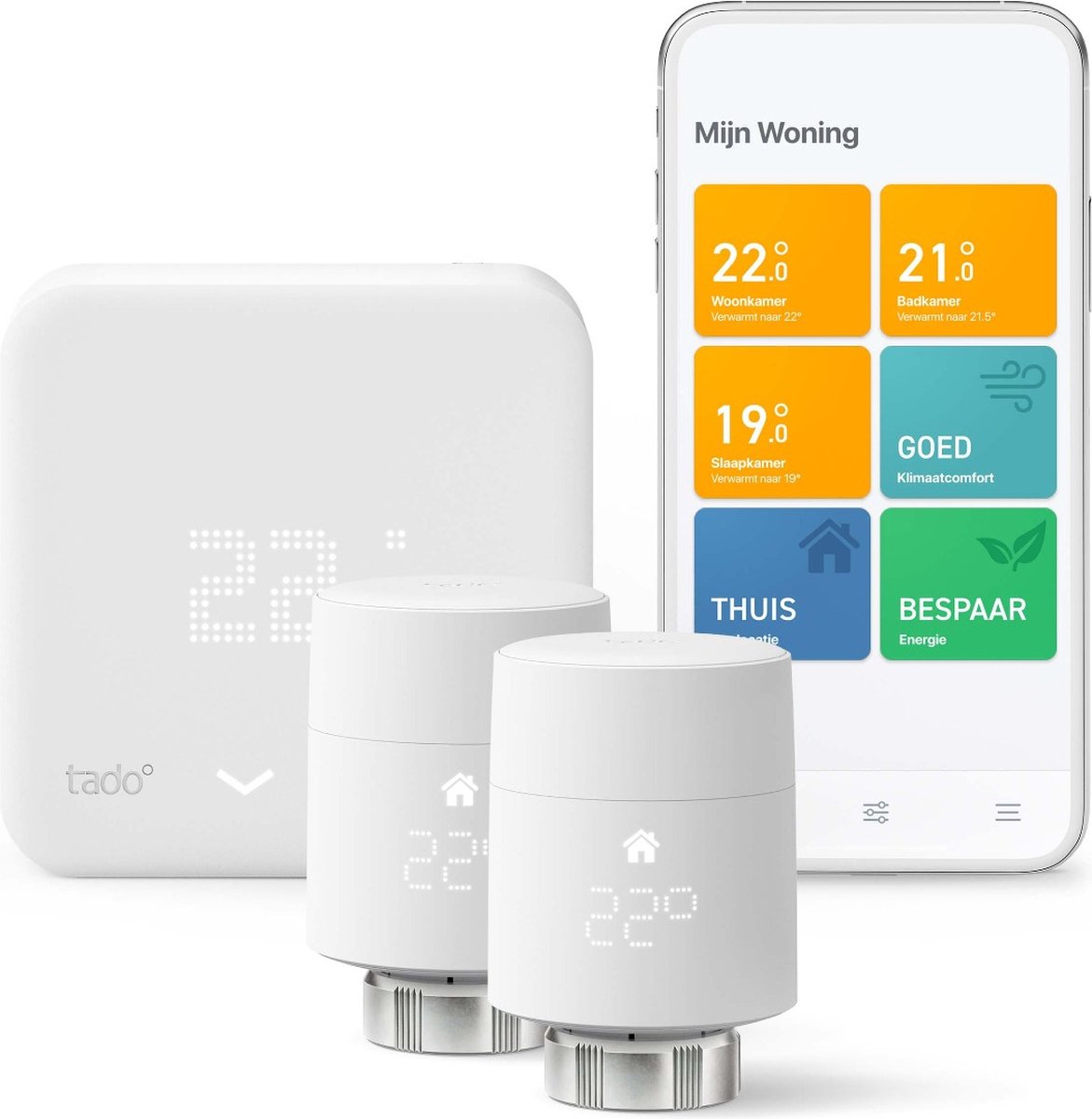 tado° Slimme Thermostaat Starterkit V3+ met 2 Slimme Radiatorknoppen - afbeelding 5